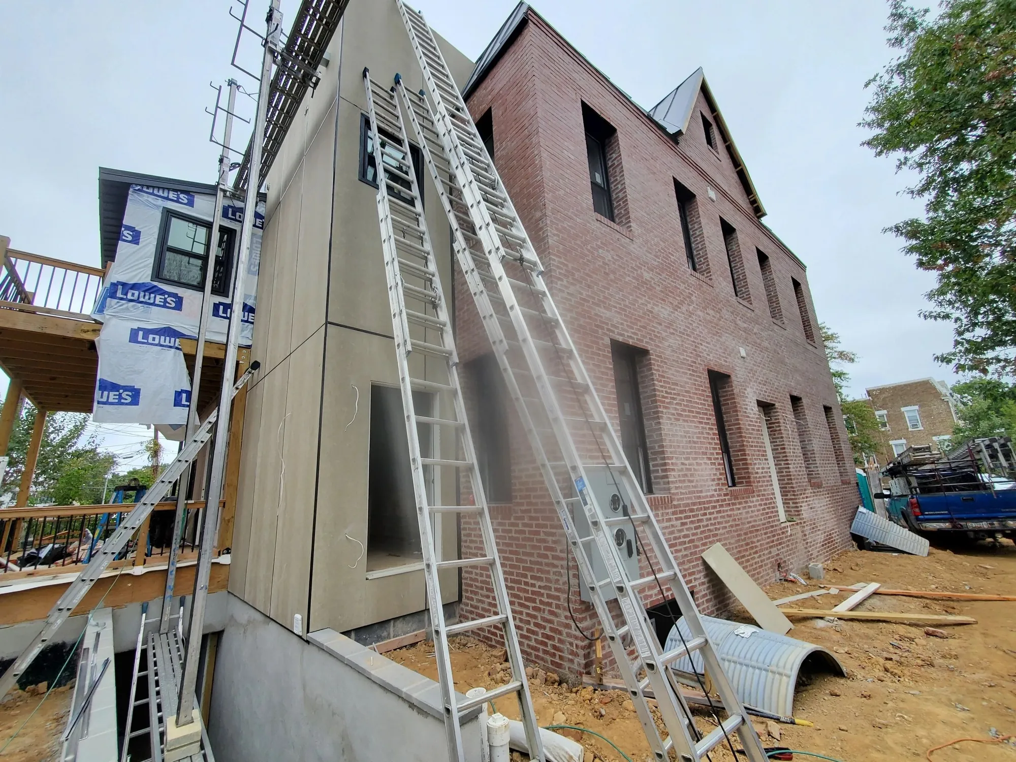 Active construction project site.